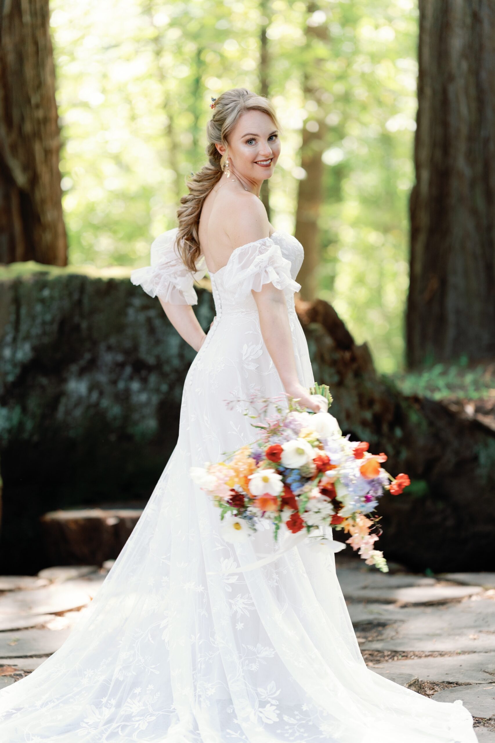 spring Redwood wedding California