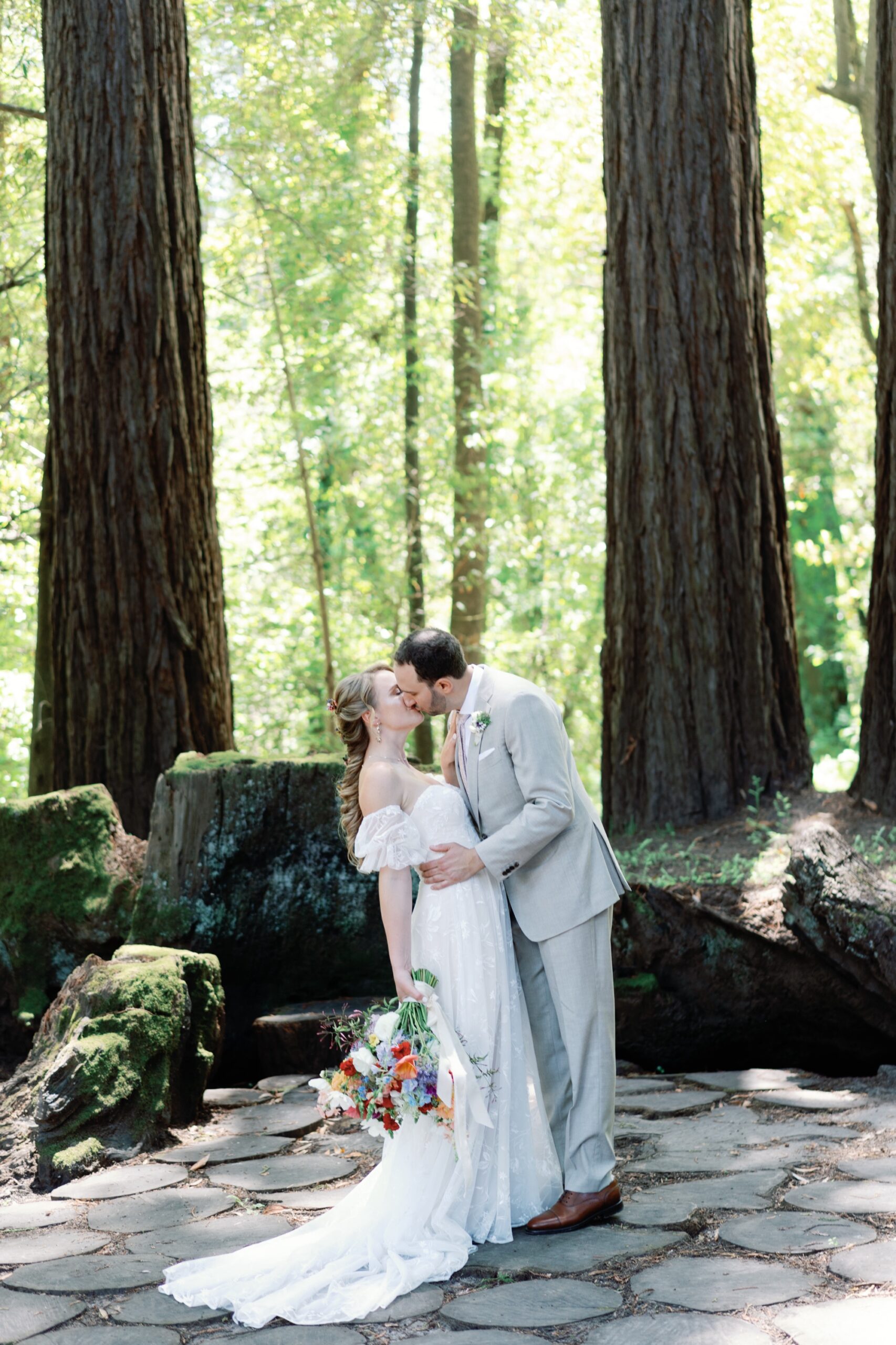 first look at the Barn at River House Redwoods wedding venue