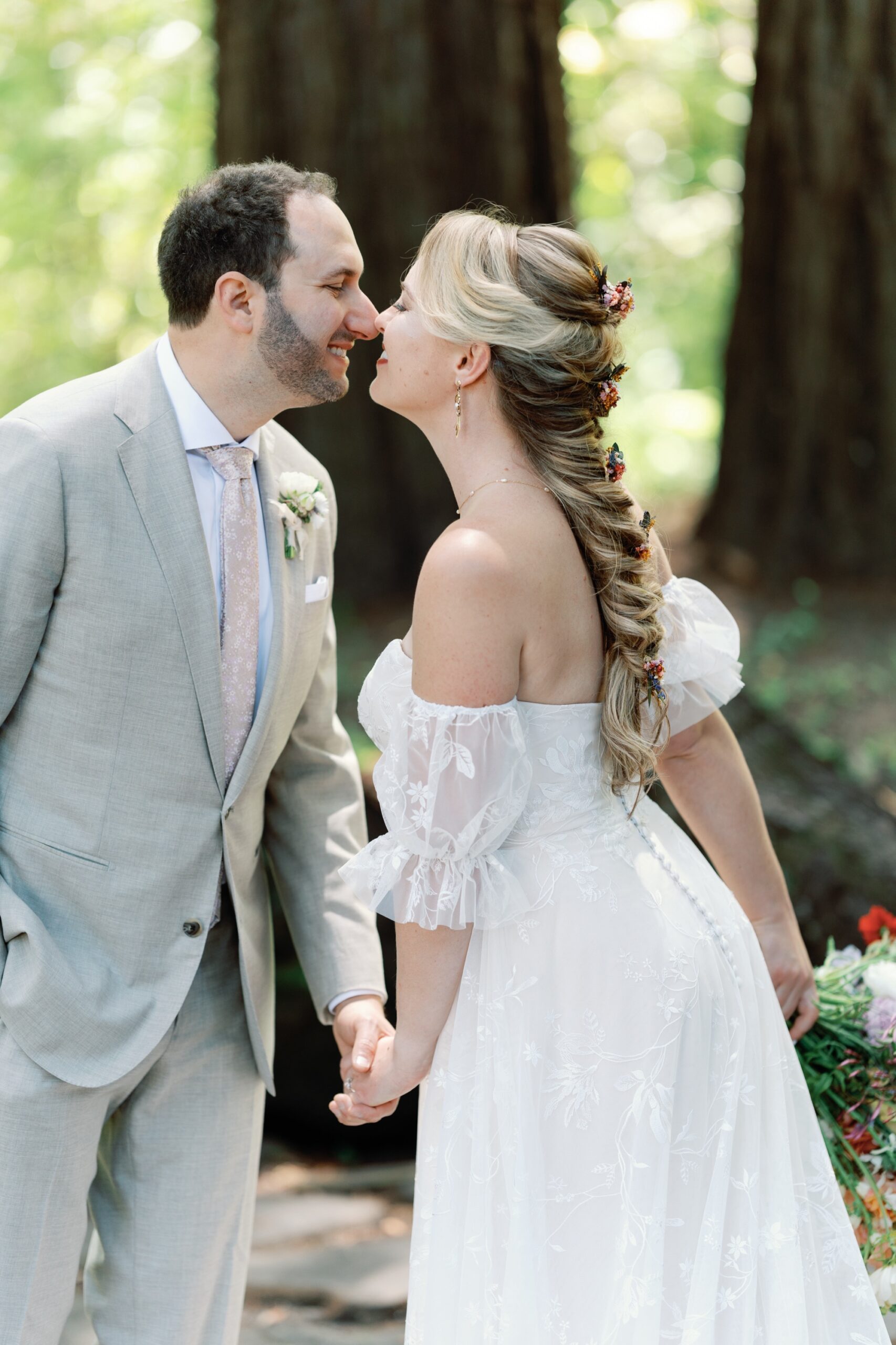 fishtail braid for wedding