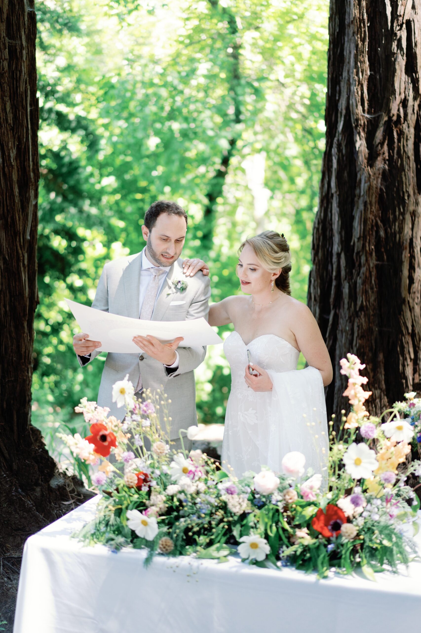 Jewish wedding ketuba; which wildflowers are best for arrangements