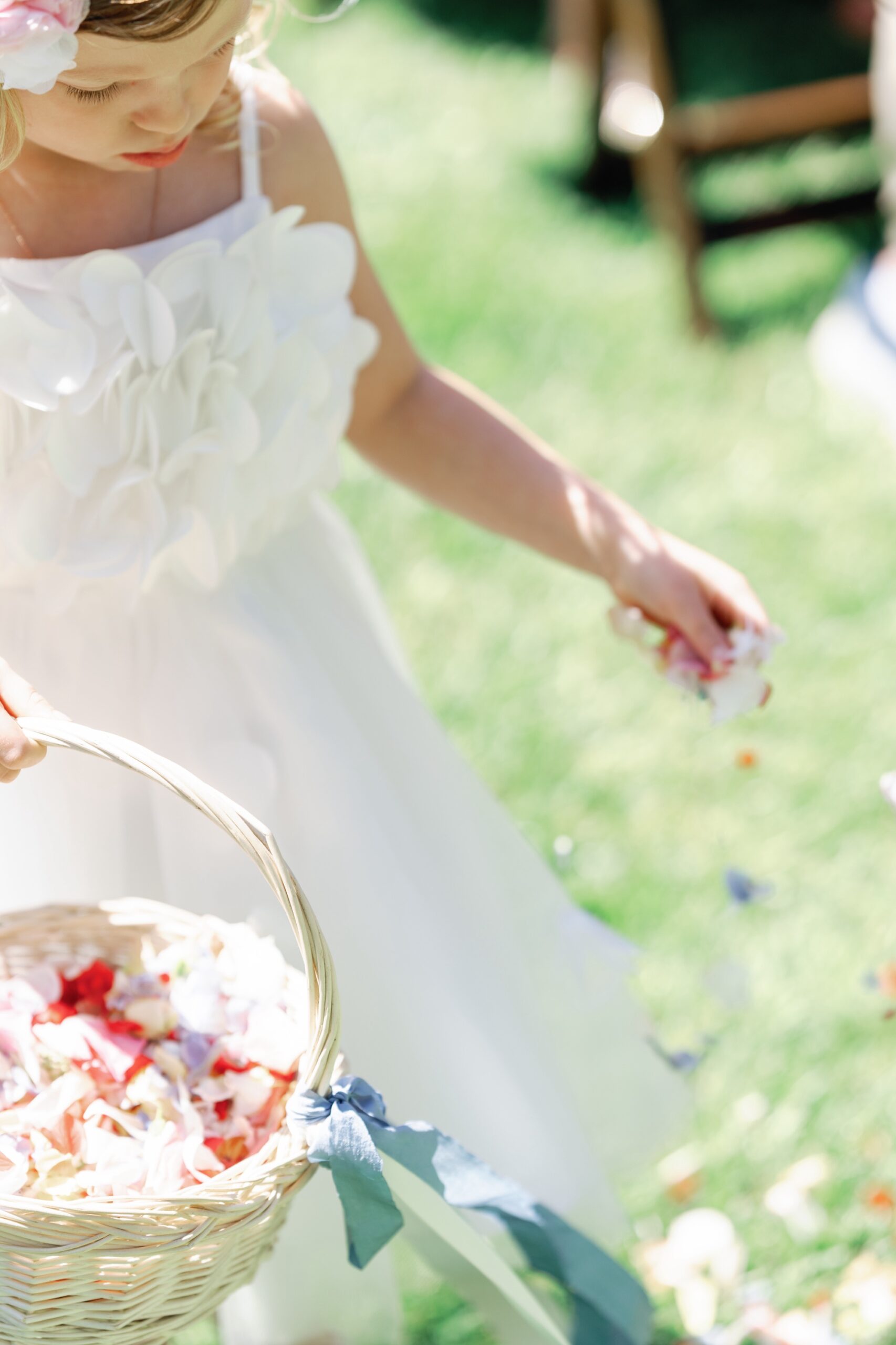 wildflowers for wedding flower girl