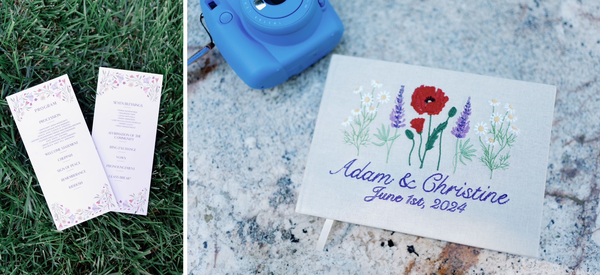 wildflower wedding details