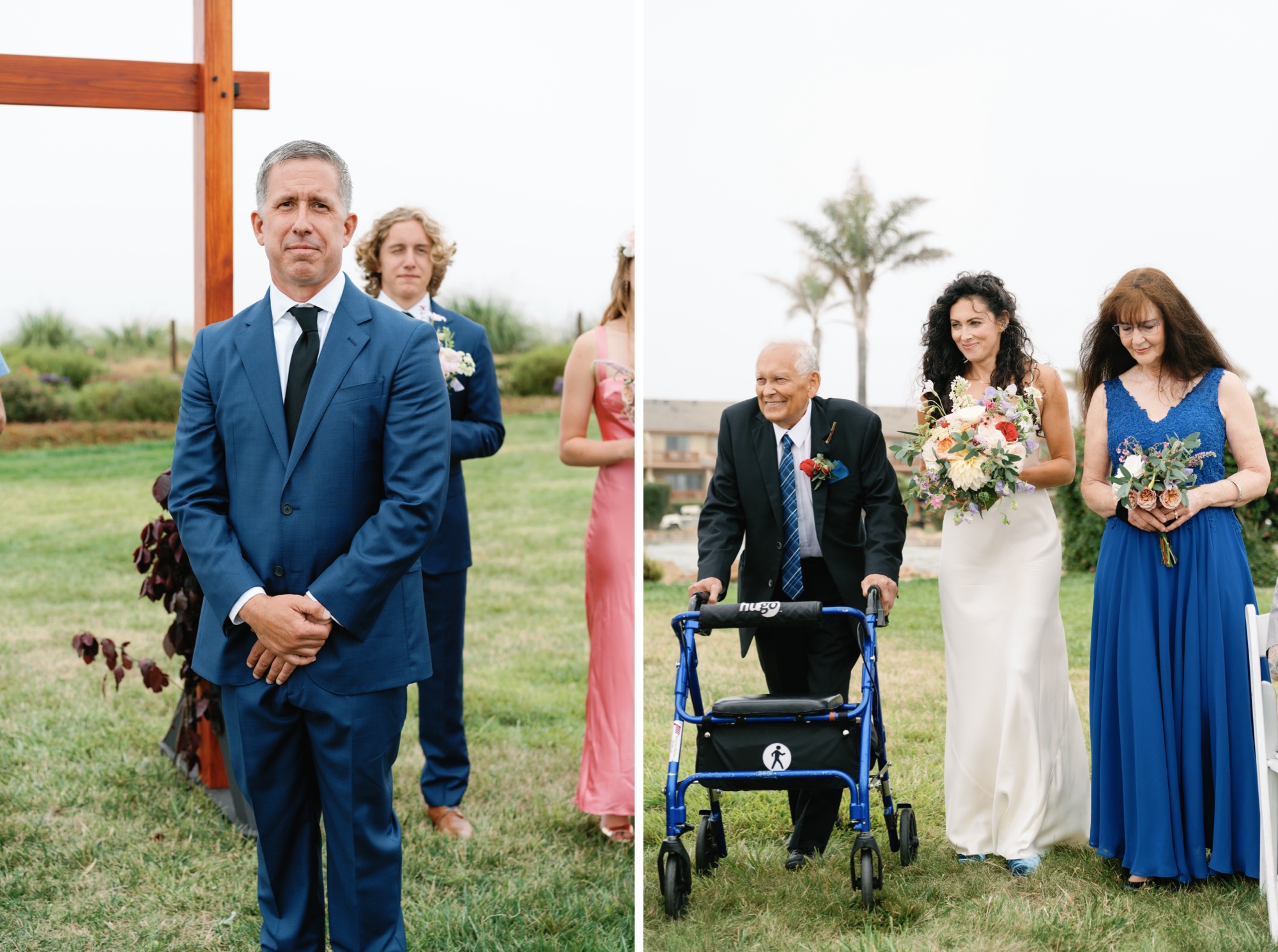 Coastal Cliffside wedding ceremony at Seascape Resort Aptos, CA