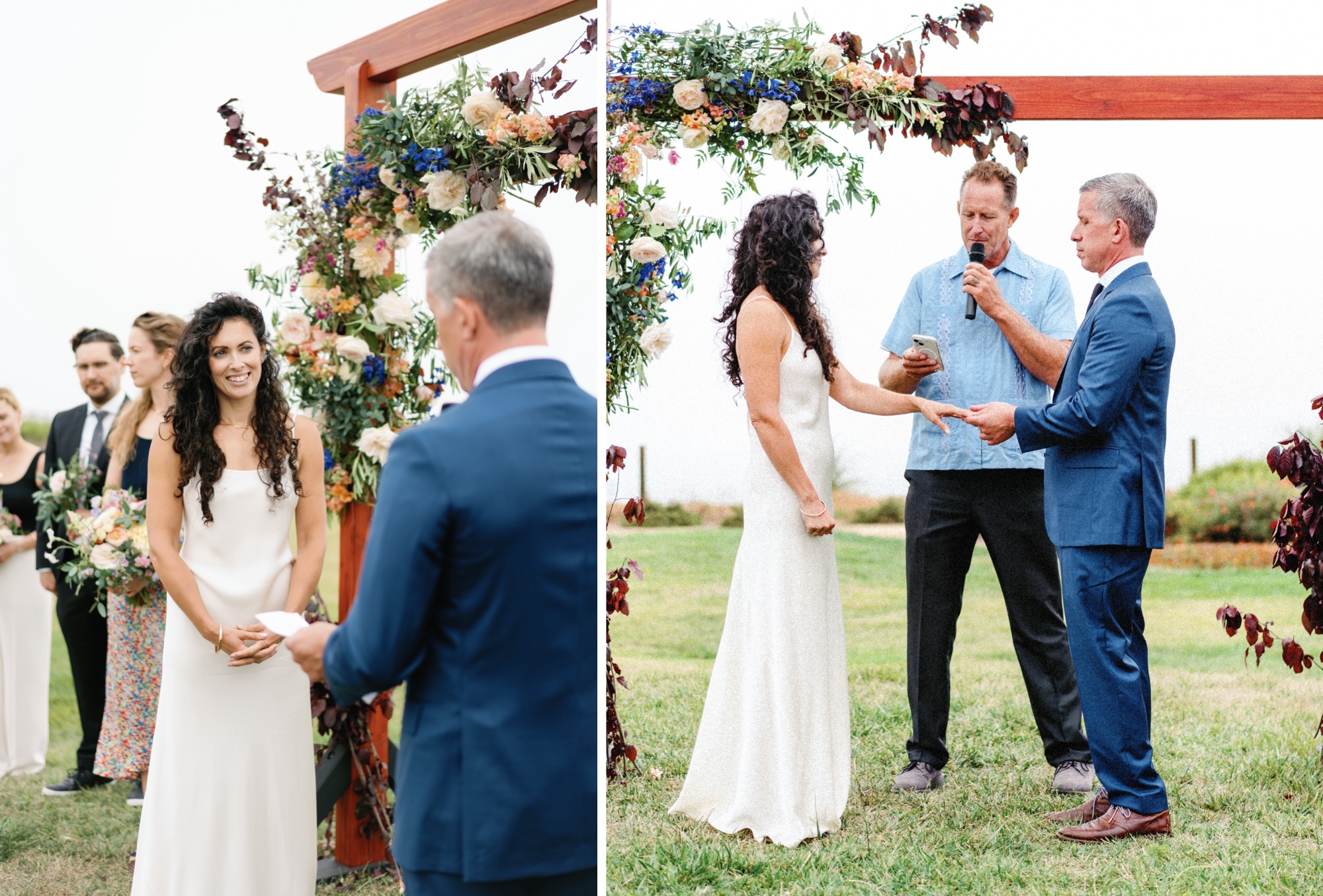 Coastal Cliffside wedding ceremony at Seascape Resort Aptos, CA