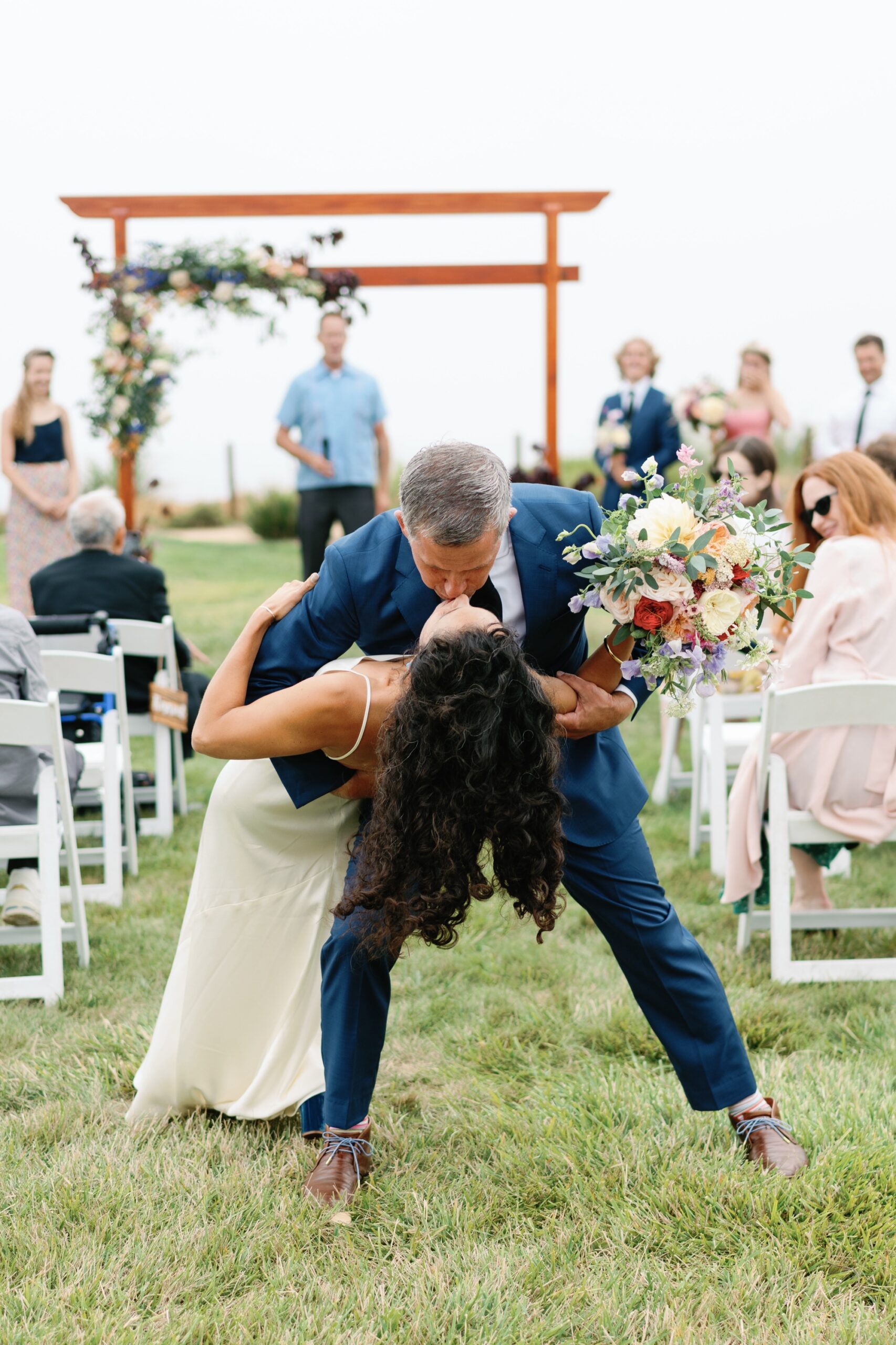 Coastal Cliffside wedding ceremony at Seascape Resort Aptos, CA