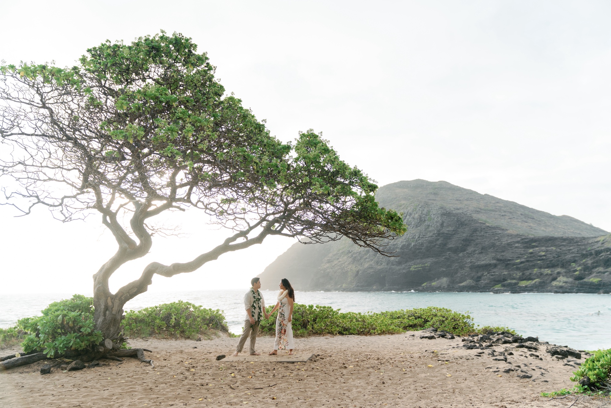 styled elopements on the beach