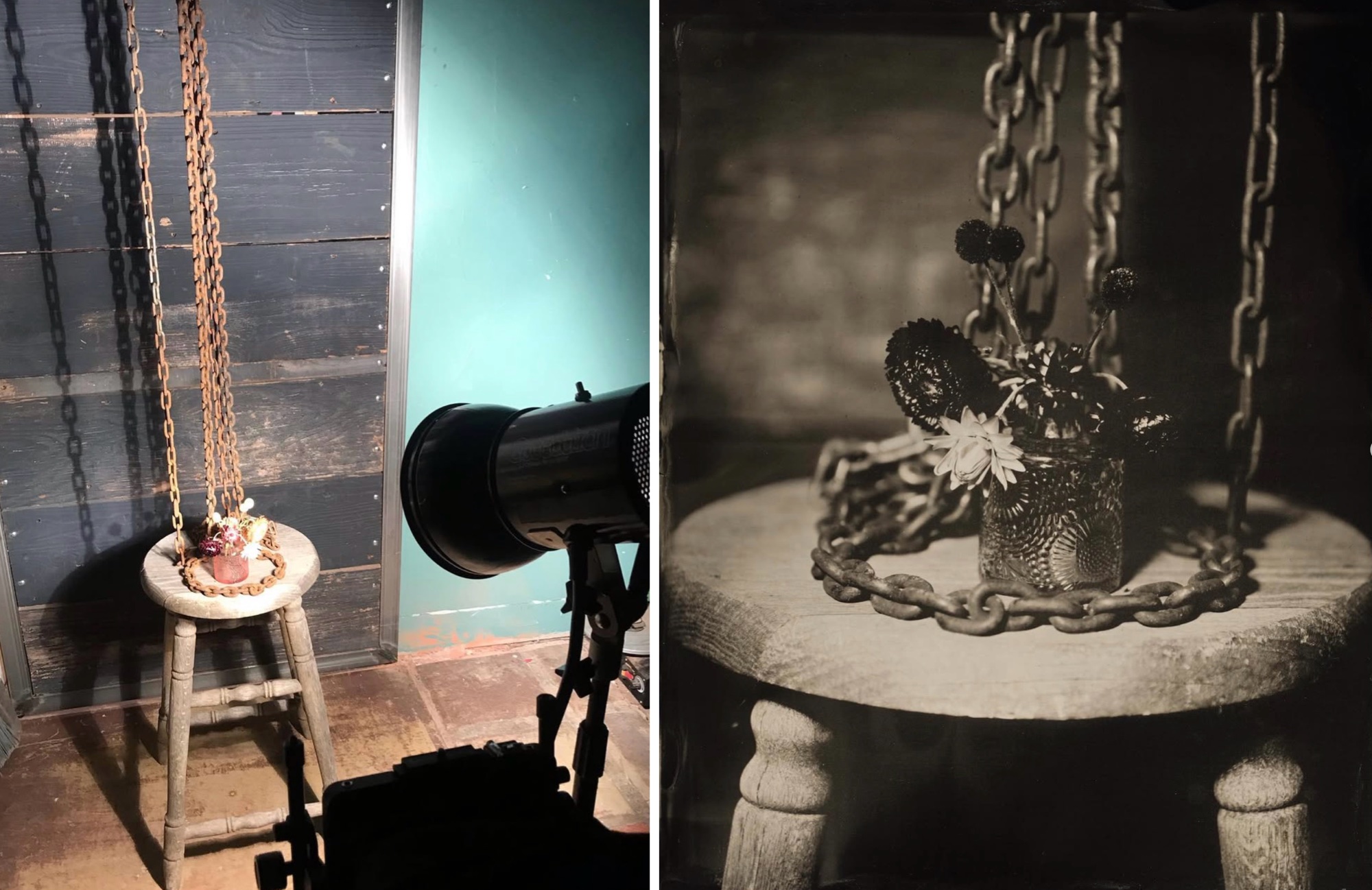 tintype photography for wedding details