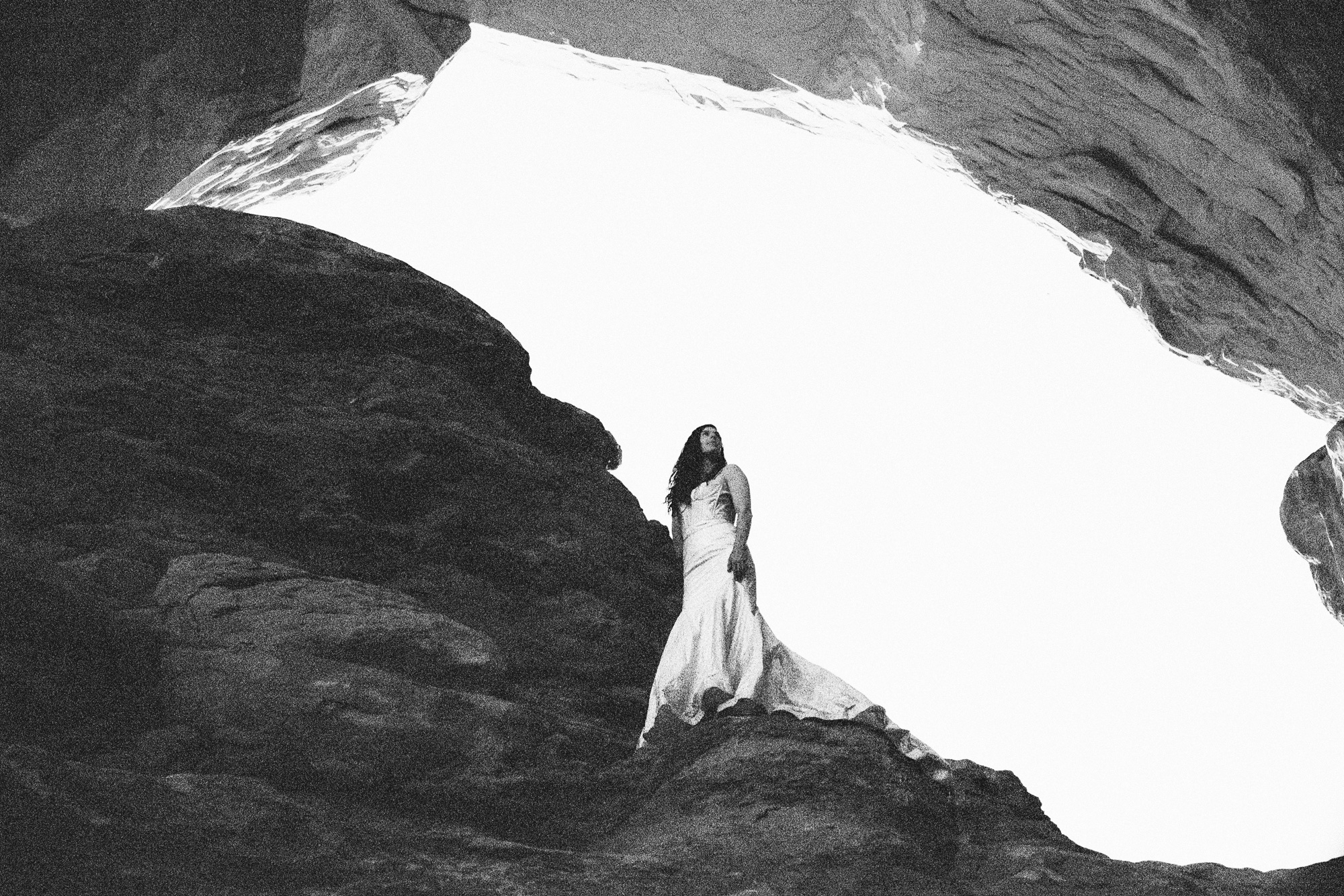 Double Arch, Arches National Park elopement in AW Bridal Minerva Wedding Dress