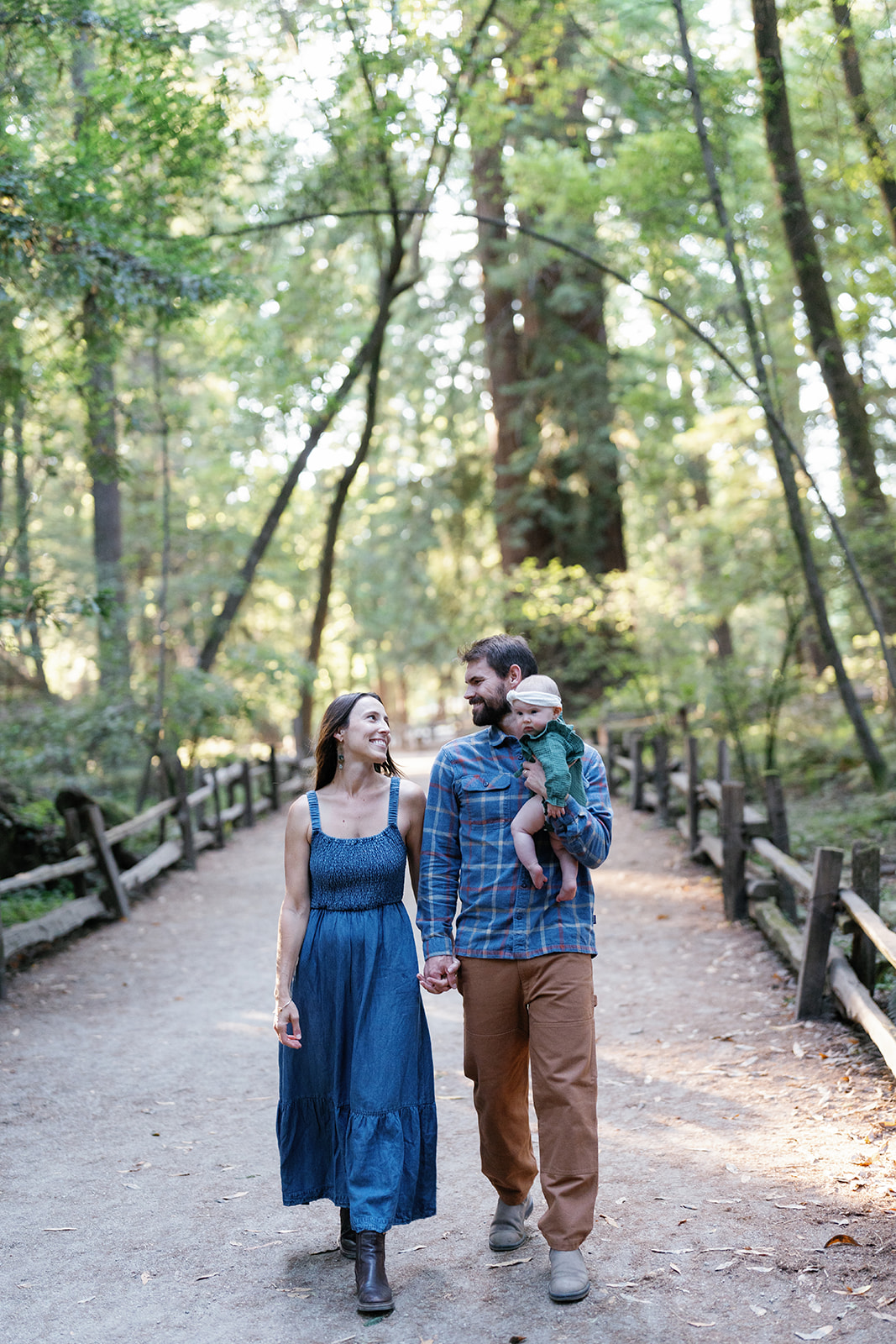 Santa Cruz Redwoods Family Walking