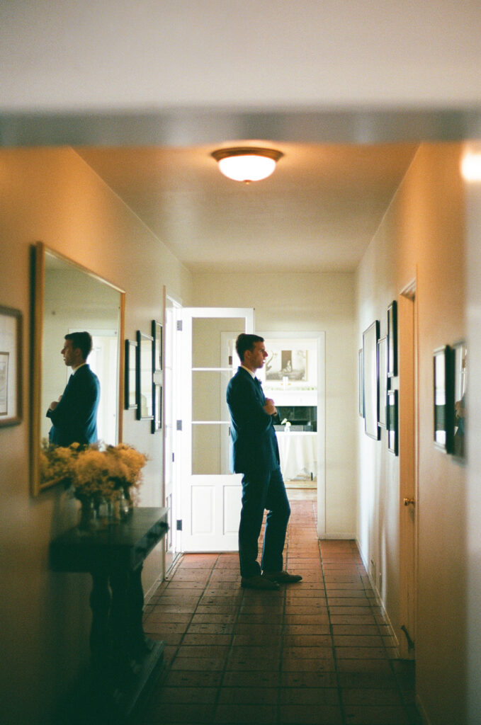 Film photography of a Hollins House wedding in Santa Cruz