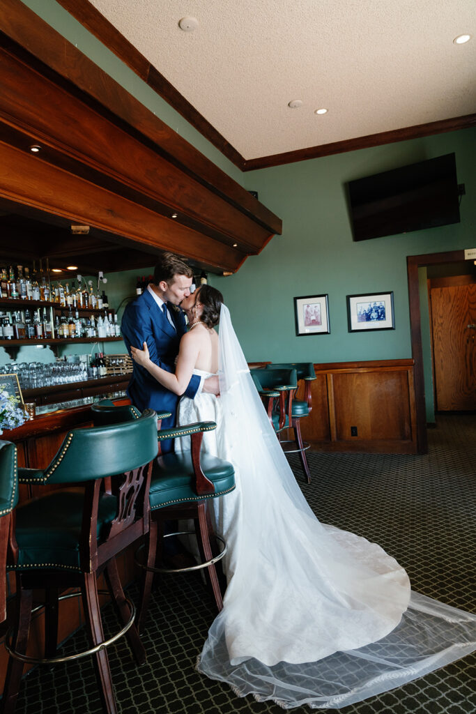 Reception at Hollins House wedding venue in Santa Cruz