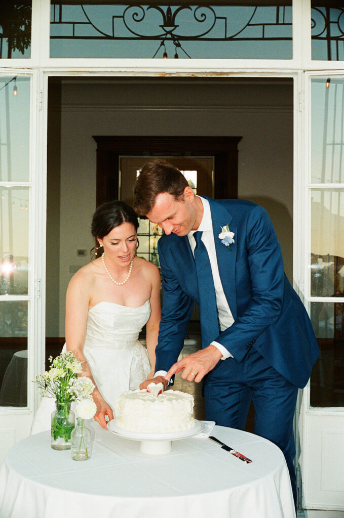 Santa Cruz wedding photographer capturing ceremony at Hollins House