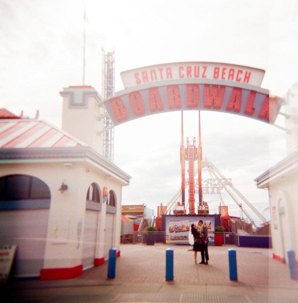 Couple session at Santa Cruz Beach Boardwalk