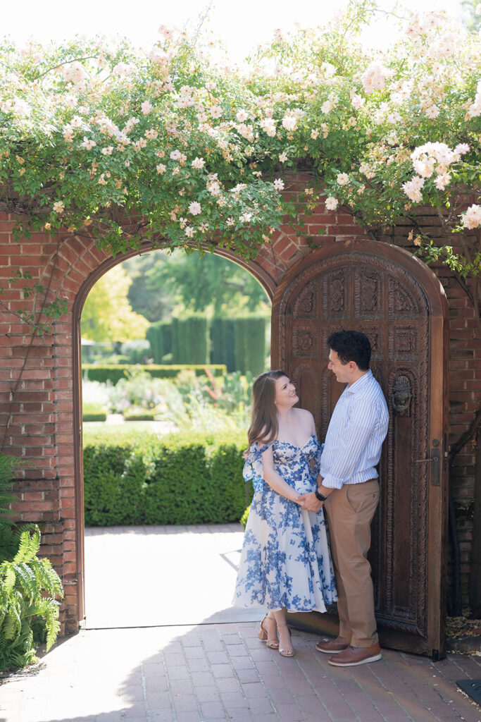 Engagement session at Filoli Gardens photographed by Bay Area photographer