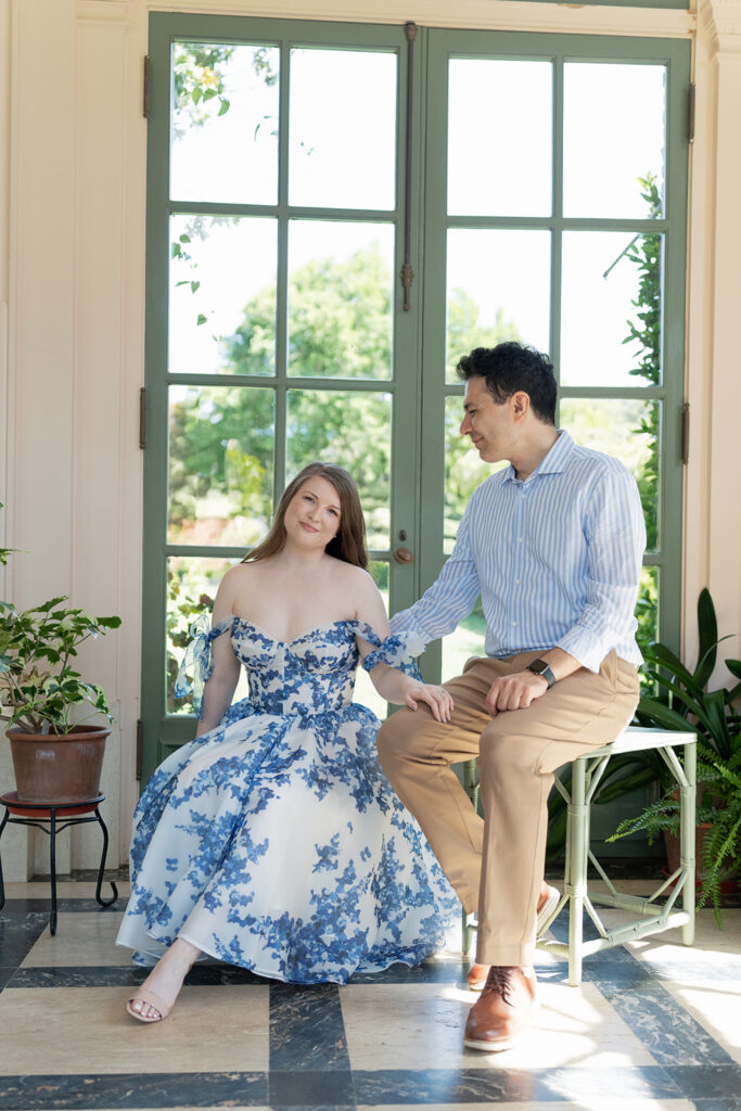 Filoli Gardens proposal photographed by Natasha Lozanoff in the greenhouse